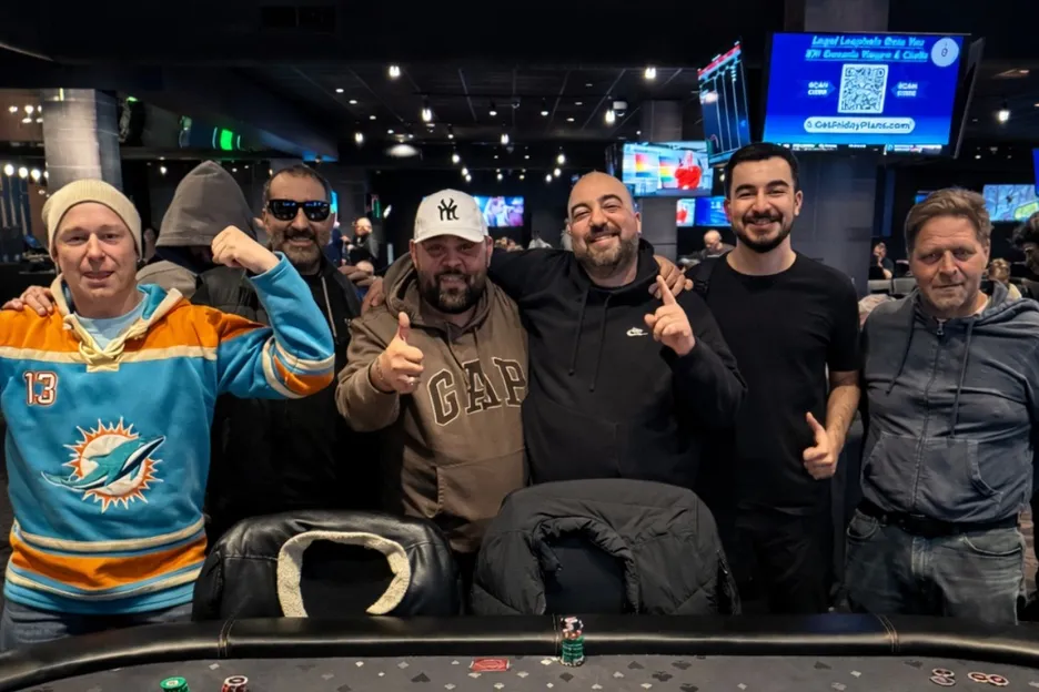 The lucky bad beat table split up 20% of the jackpot. 