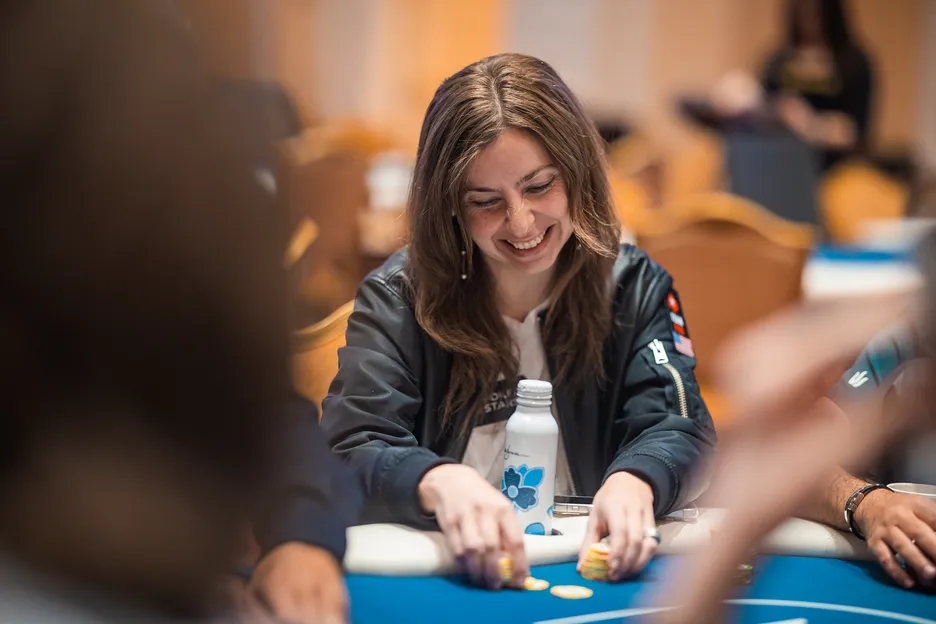 Konnikova at the WPT World Championship in Las Vegas in December.
