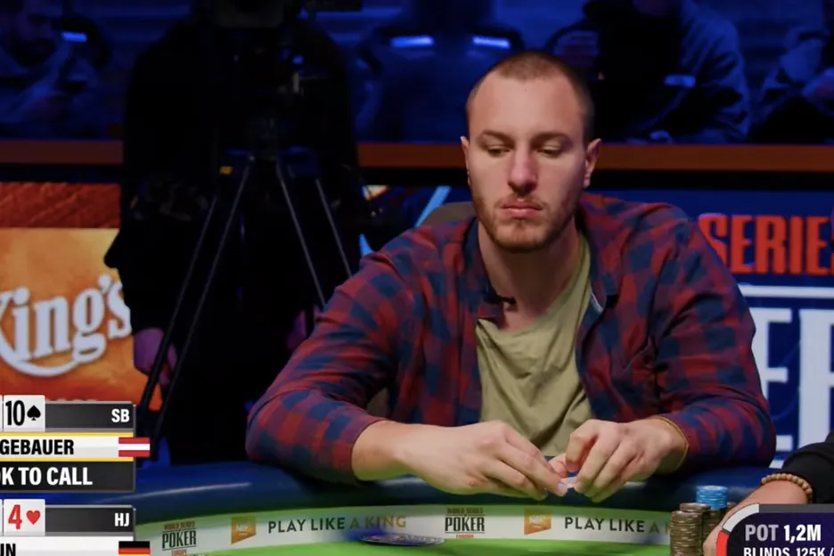 Max Neugebauer had a shot at his second WSOPE Main Event title. 