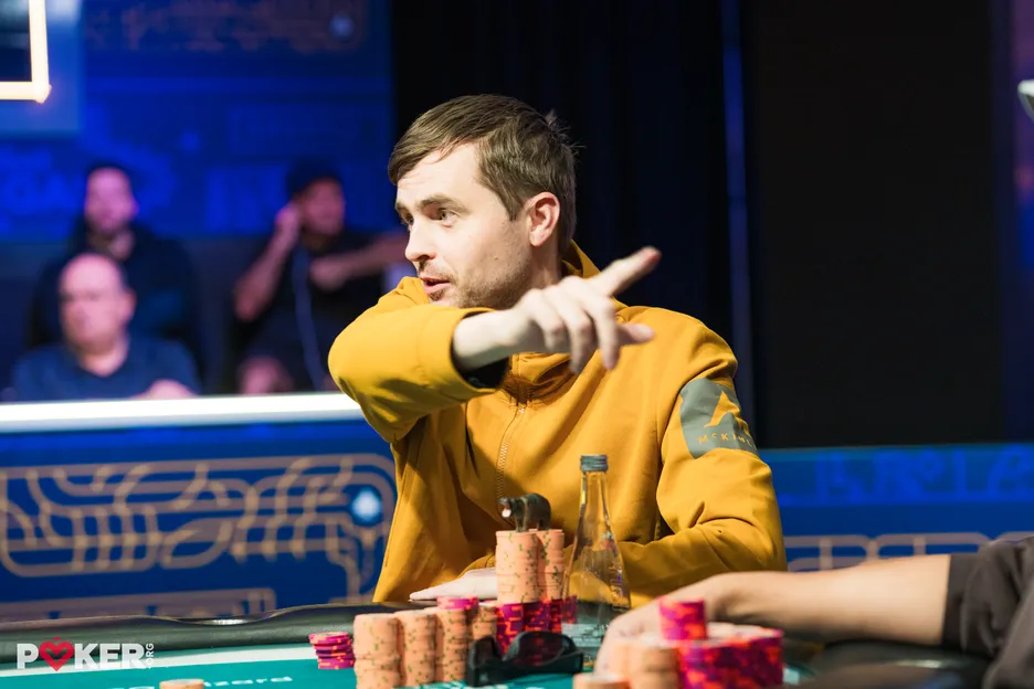 Martin Kabrhel was enjoying himself today, and the poker gods were kind.