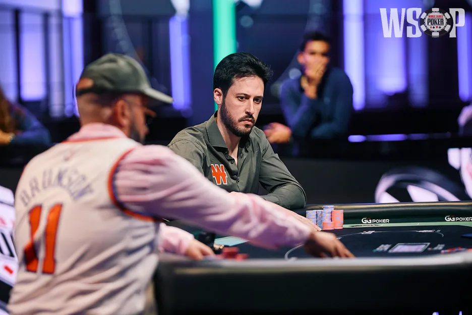 Bryn Kenney and Adrian Mateos playing heads-up – between them they have                            