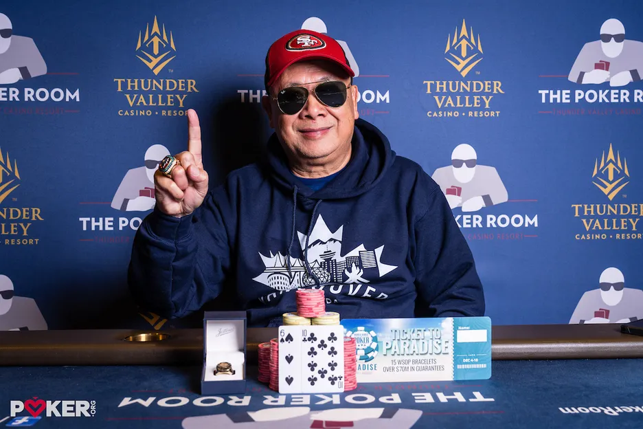 Event #13 $400 The Finale champion Peter Tran