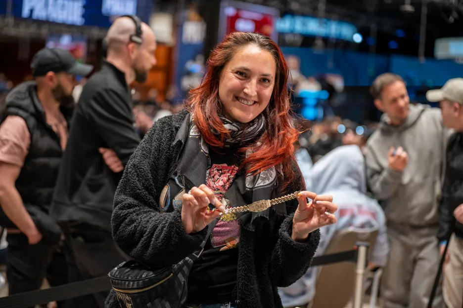 Anca Eggenberger moments after winning the Ladies Championship. We're not going to make any Easter Egg puns. 