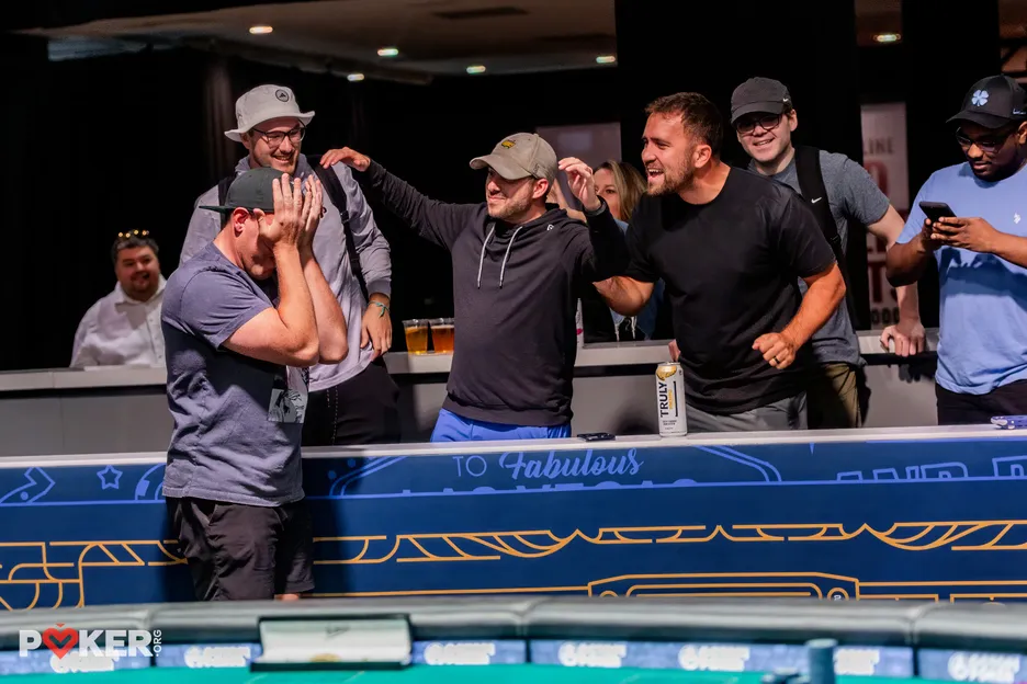 Lavin was emotional for his first live WSOP win and his extra million dollars. 