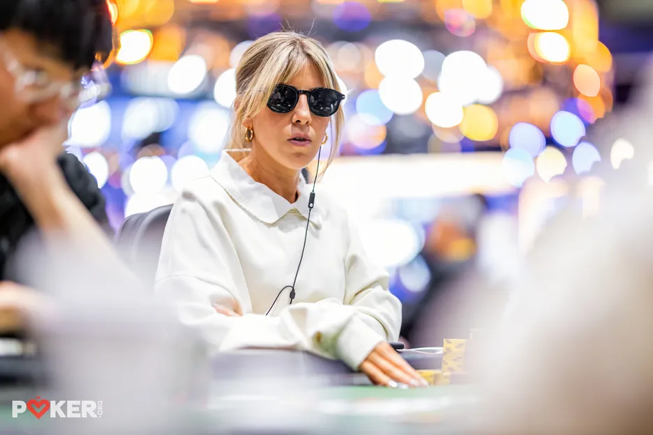 Kristen Foxen has also been eliminated from the $25,000 High Roller