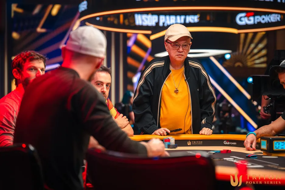 Triton Poker co-founder Richard Yong was playing in the Invitational at the 2025 WSOP Paradise.