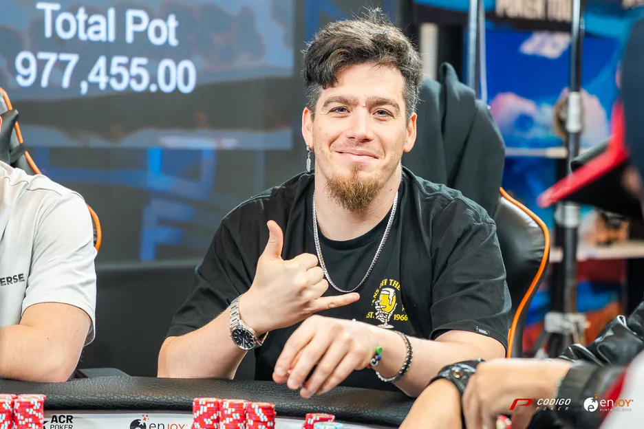 Martin Prado qualified for the Punta del Este Main Event via a $95 online satellite on ACR Poker.  