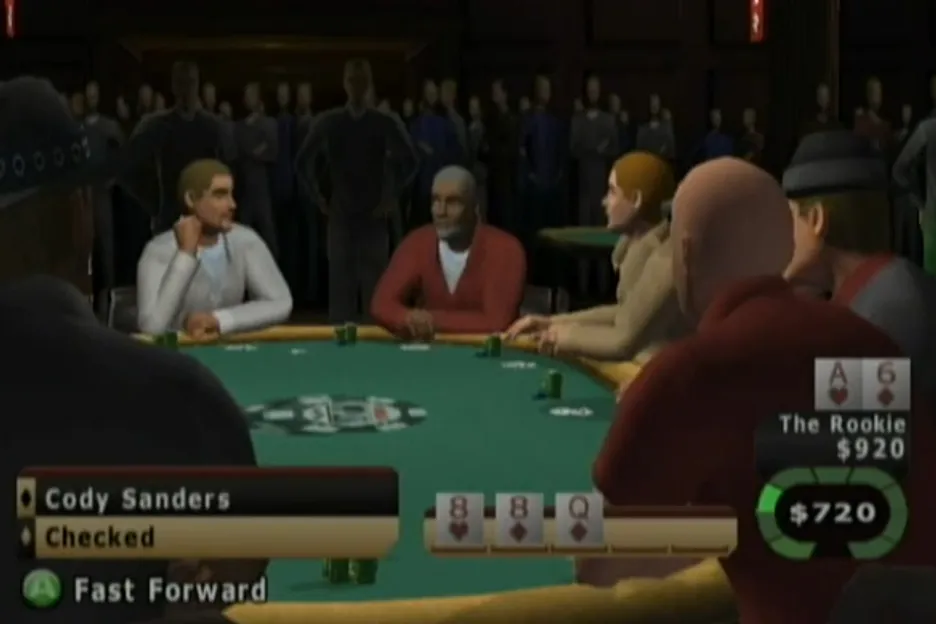 WSOP on the original Xbox. This is as high resolution as things got back then.