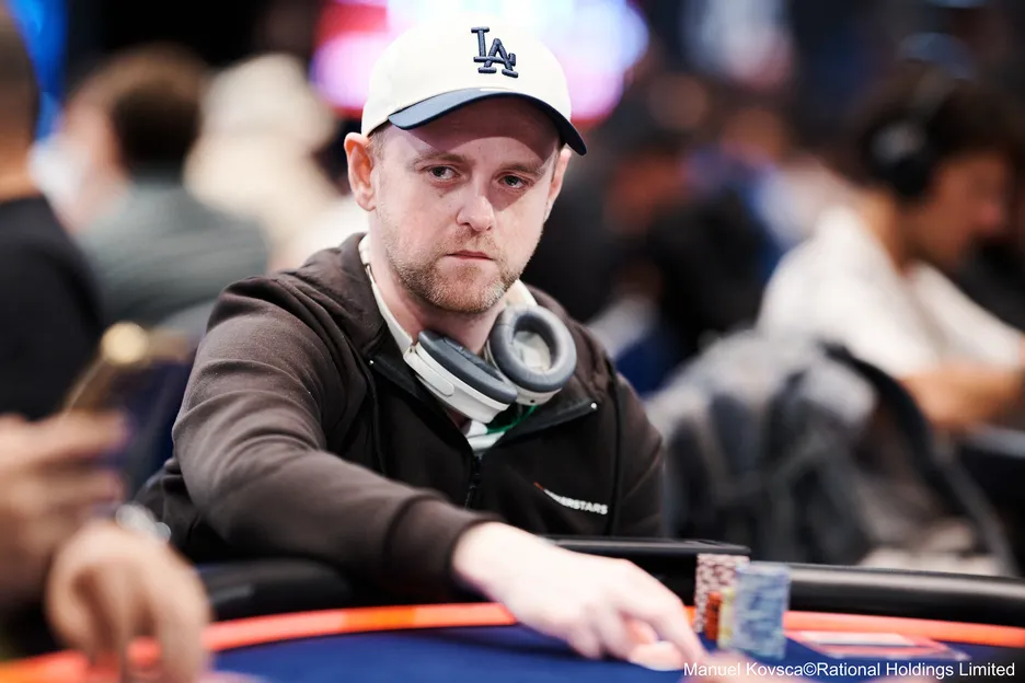 David Docherty ended Day 1a with the chip lead. credit MANUEL KOVSCA
