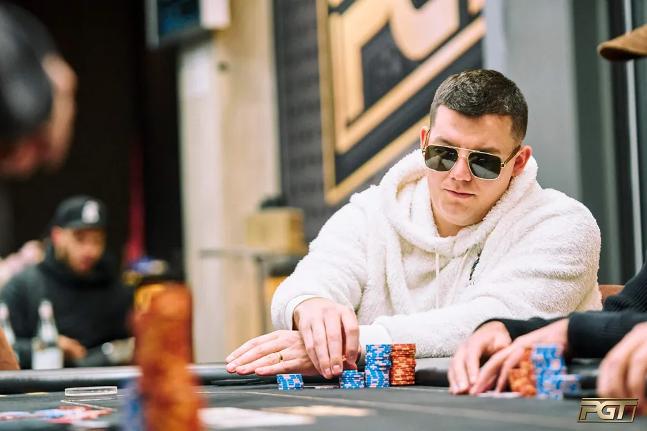 Jesse Lonis has the big stack heading into the second and final day.