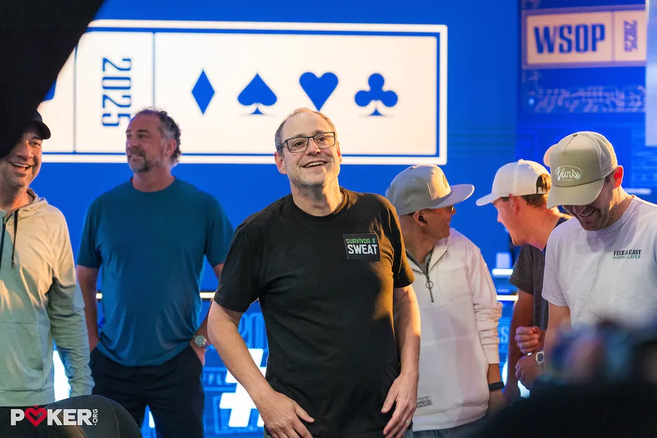 David 'ODB' Baker enjoying the moments after his win