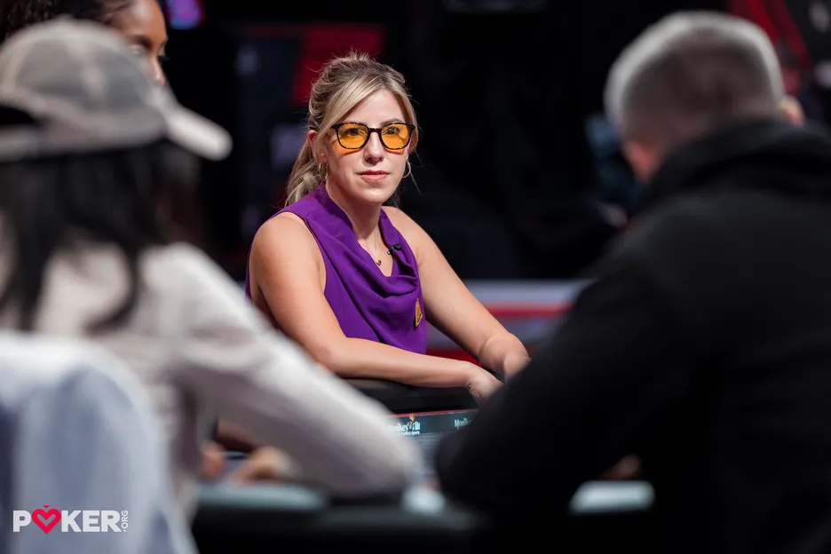 Kristen Foxen played on the feature table for a huge amount of time in the 2024 WSOP Main Event. 