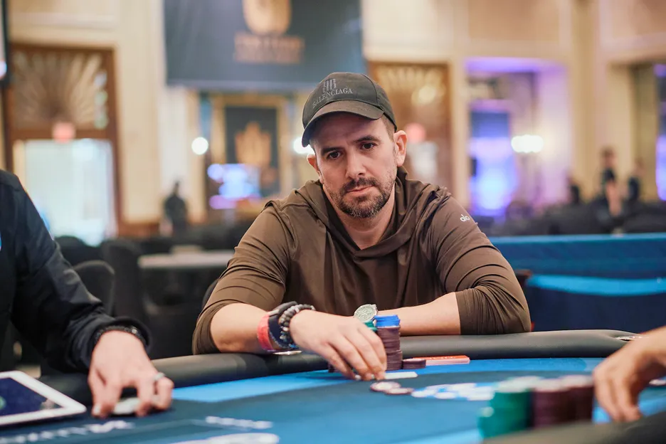 Andras Nemeth was the chip leader three-handed in the $50K PLO. 