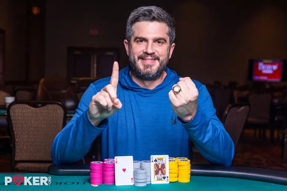 WSOPC Council Bluffs Main Event champion Ryan Brown