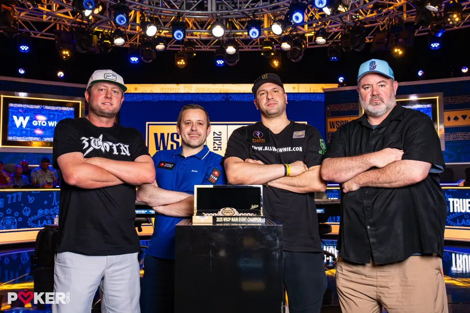The final four (L-R): Braxton Dunaway, Kenny Hallaert, Michael Mizrachi, John Wasnock.