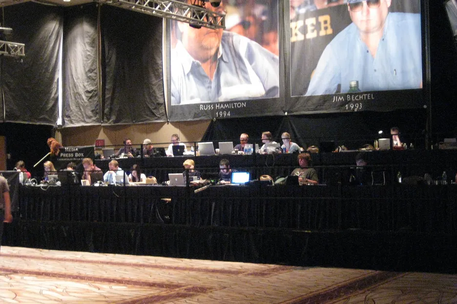 2008 WSOP Media Row