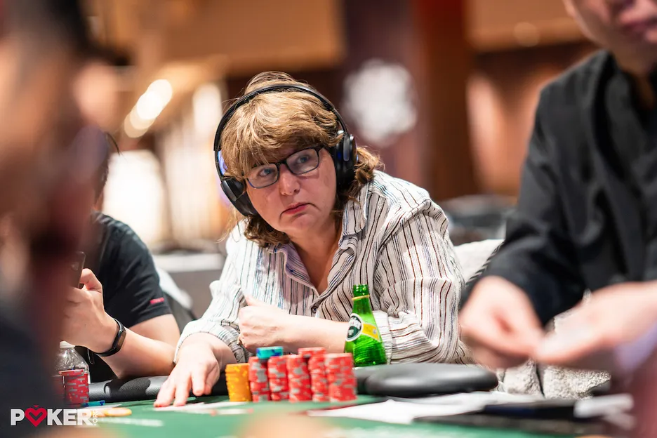 Victoria Livschitz has bagged the Day 1C chip lead