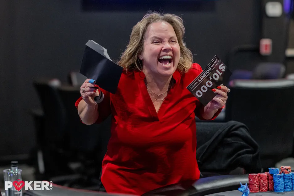 Kathy Sawers $10,000 bounty pull celebration