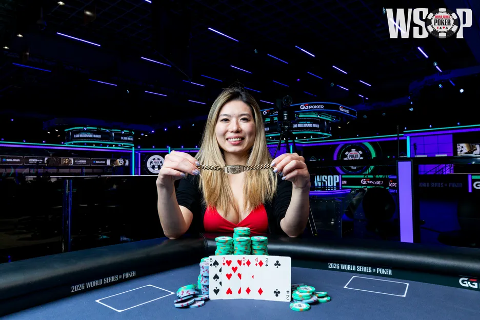 Michelle Chin became the second female bracelet winner of the 2026 WSOP, following Kristen Foxen's victory in the $25,000 High Roller.