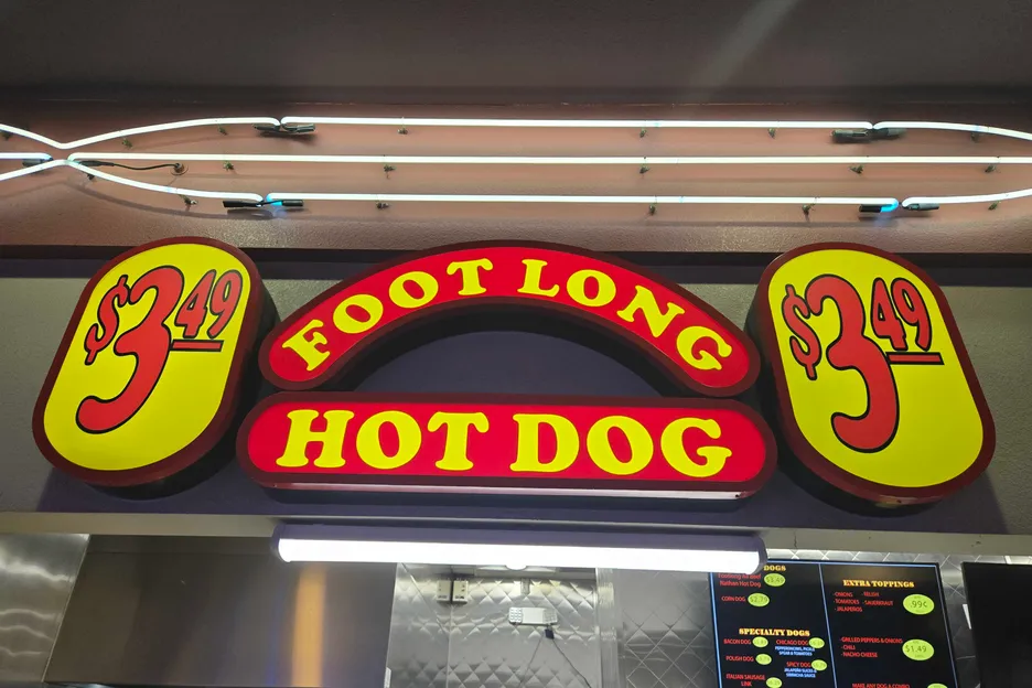 It's right there on the sign. 