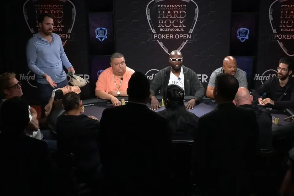 The floor is called and makes a ruling but Costigan is not happy.