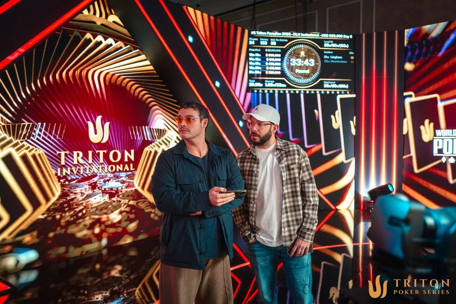 Eric Wasserson and Taylor von Kriegenbergh sweating the bubble in the $250K Invitational.