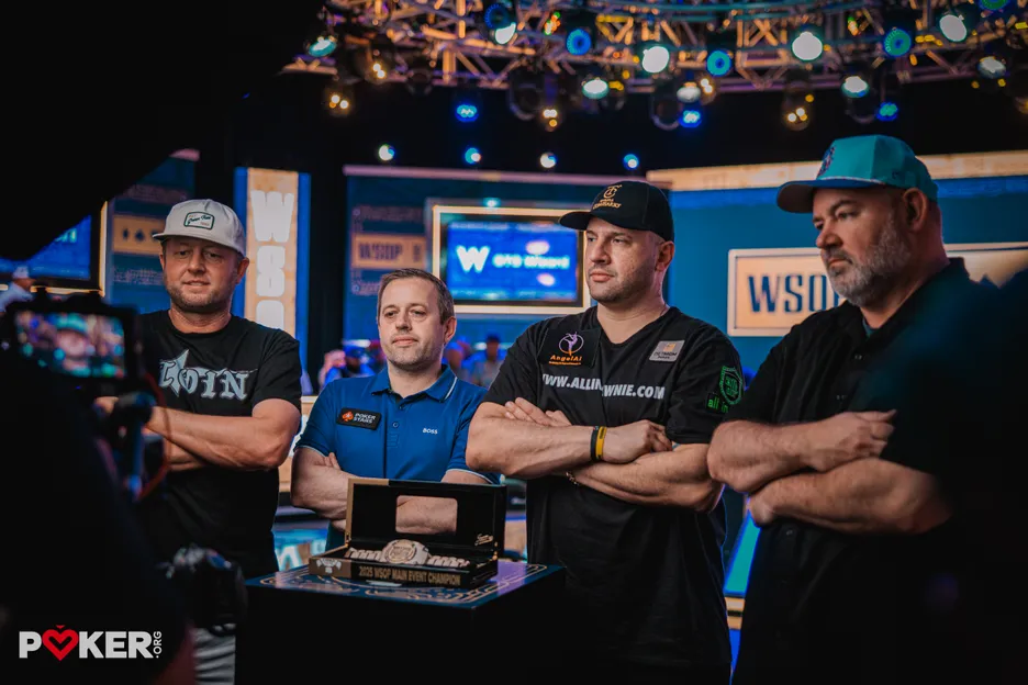 The final four of the 2025 WSOP Main Event.