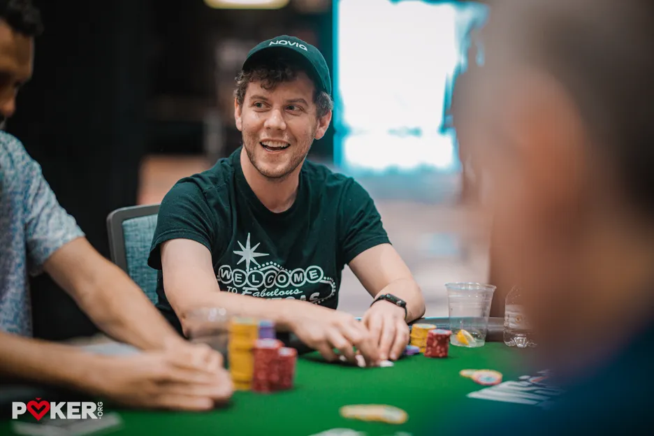 Ari Engel playing in the $1,500 HORSE event at the 2025 WSOP.