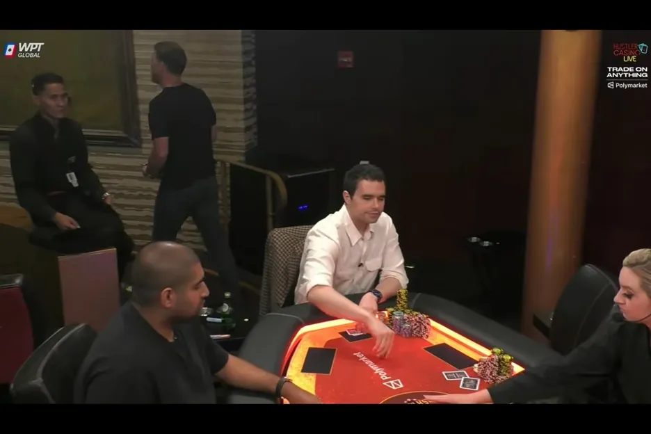 Fuhrman didn't sit down again after Keating bet the river.
