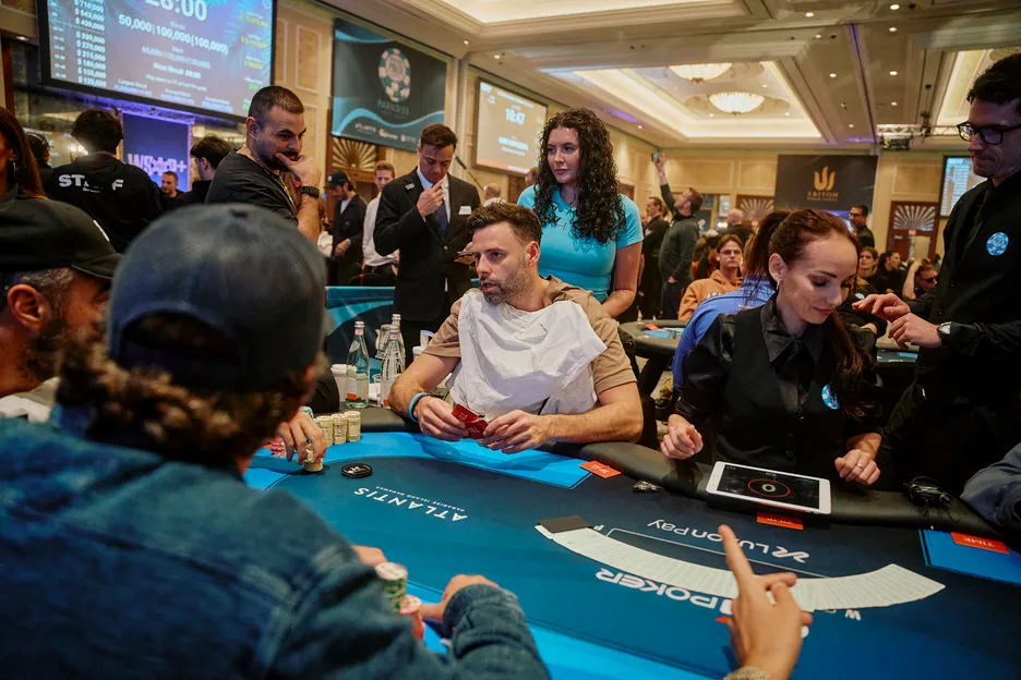 If you're going to go out on the bubble, you might as well enjoy a massage while you're waiting. 