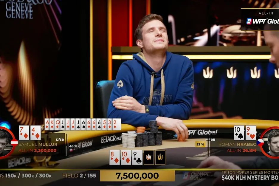 Roman Hrabec had to fade Samuel Mullur's boatload of outs. 