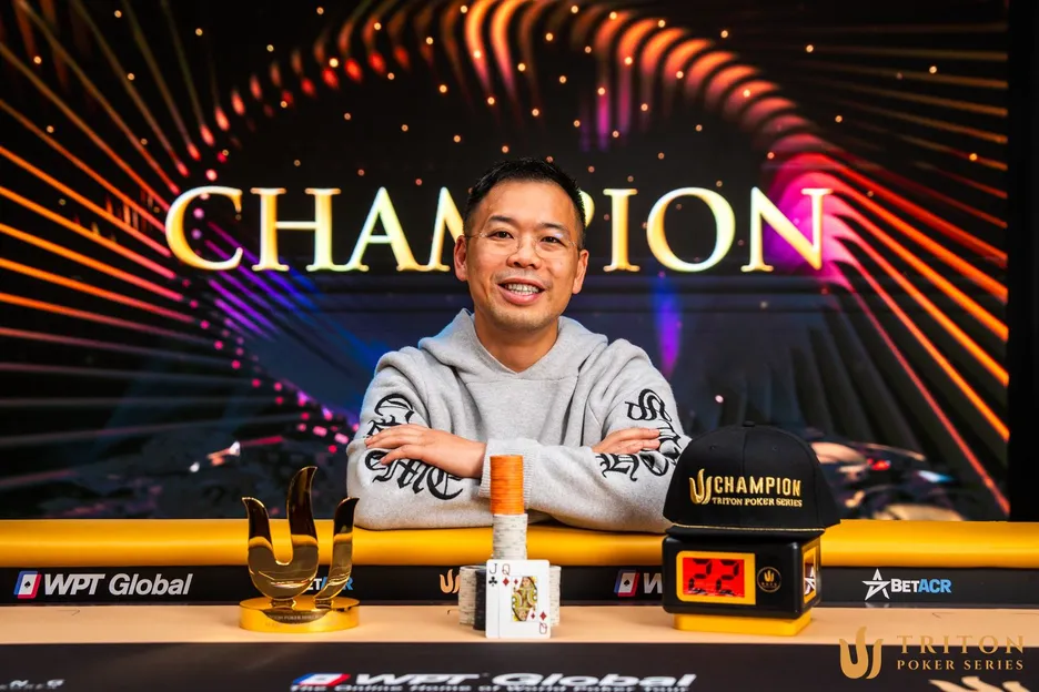 Elton Tsang won his second Triton title in the $100K Short Deck event.