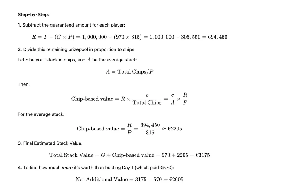Professor O'Kearney shows his working.