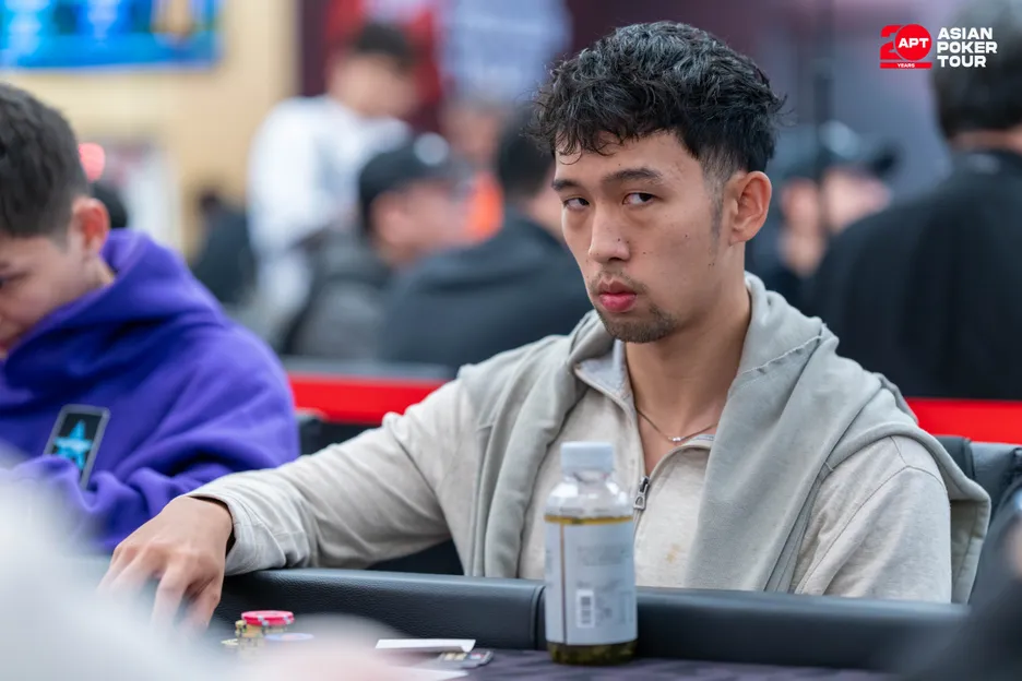 Recent WSOP Main Event final tablist Han Feng was at APT Taipei earlier this year.