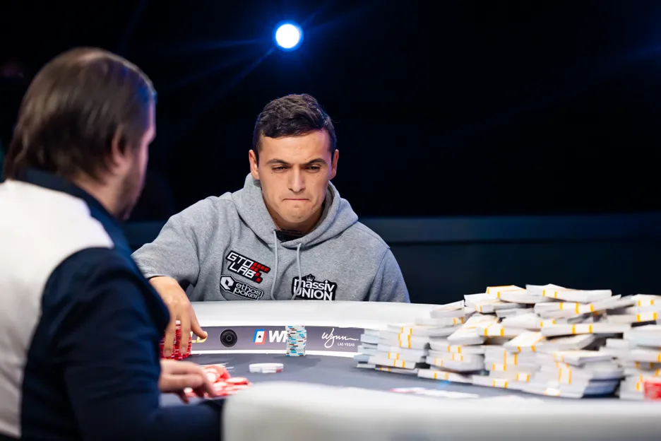 Del Campo, normally an online player, will go from around $30K to just under $1M in career live earnings. 