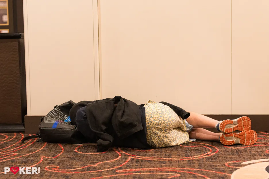 Guy Sleeping on Floor