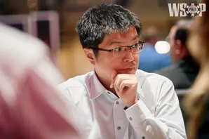 Naoya Kihara in the $10K 7 Card Stud Championship.