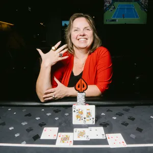 Kathy Sawers - Winner - Event #8 No Limit Hold'em Senior Event