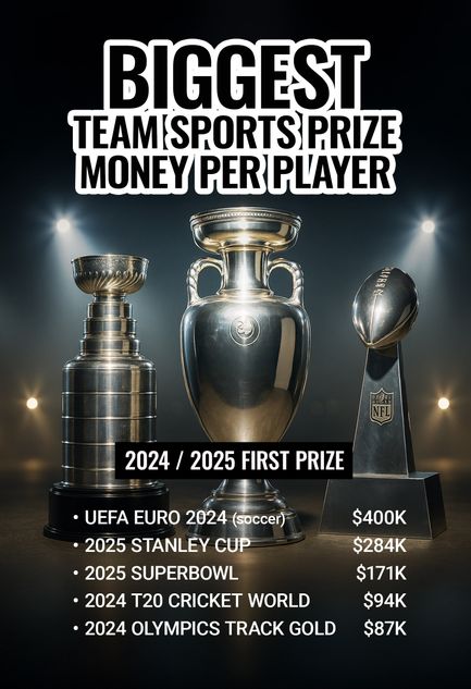 grahic shows prizes in team sports