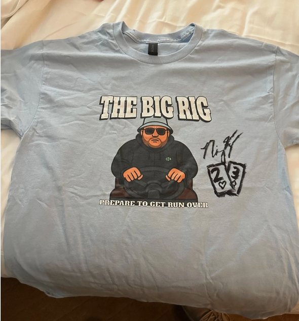 The Big Rig signed shirt up for auction