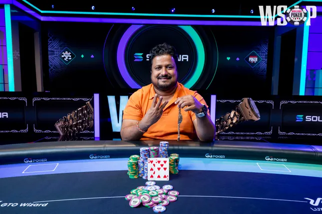 Santhosh Suvarna cracks kings to win biggest WSOP prize so far