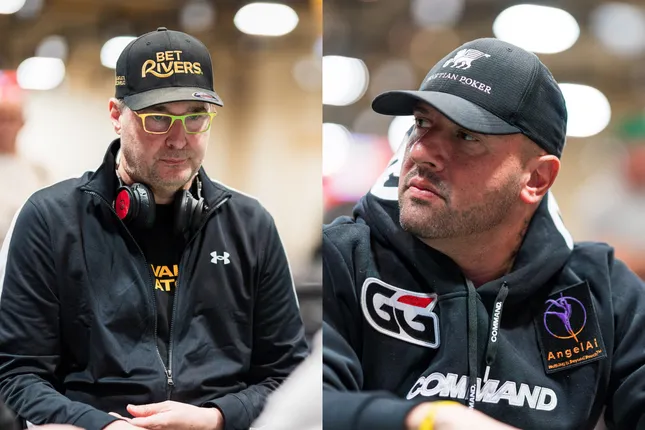 Hellmuth, Mizrachi lock horns on opening day of WSOP $25K Heads-Up