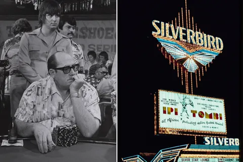 Eric Drache and Doyle Brunson at the 1976 World Series of Poker.