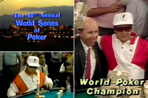 1987 WSOP with Johnny Chan and Jack Binion