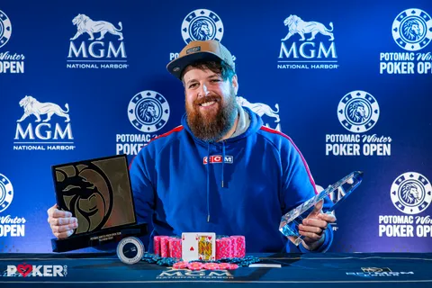 Potomac Winter Poker Open Main Event champion Frank Bonacci