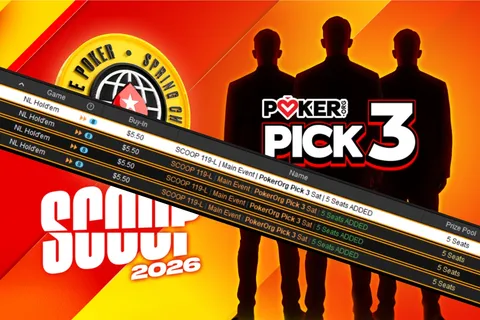 PokerOrg Pick 3 PokerStars satellites