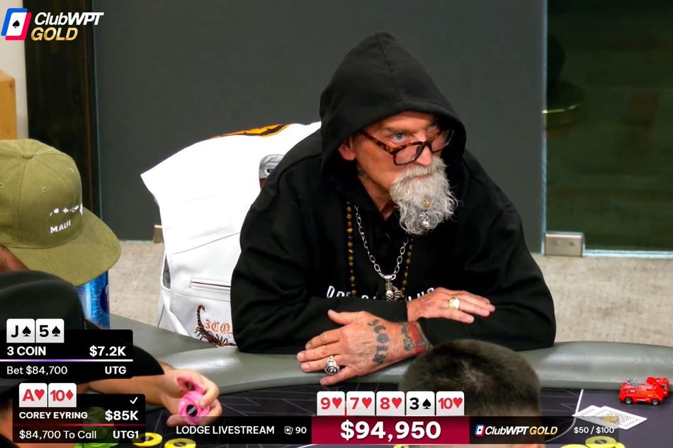 Poker vlogger Corey Eyring faces $85K all-in for 'entire net worth' in wild  Lodge hand